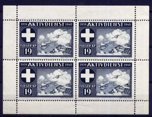 Schweiz  Soldatenbriefmarken Kleinbogen            **  MNH            (2134)