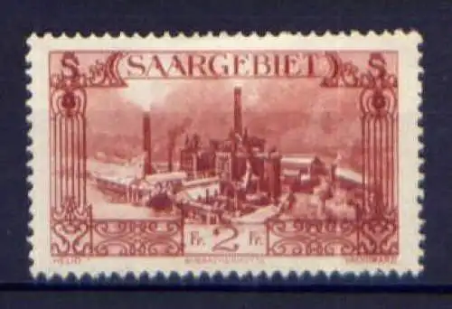 (227) Saargebiet Nr.119      *  ungebraucht