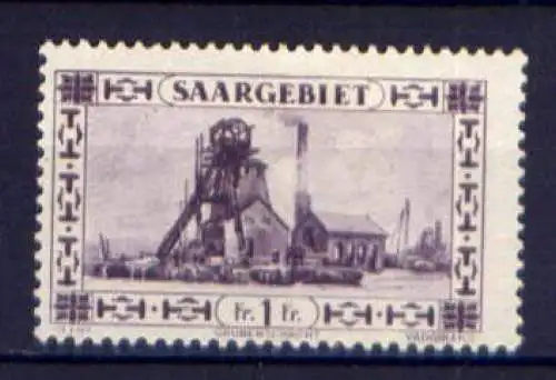 (225) Saargebiet Nr.117      *  ungebraucht