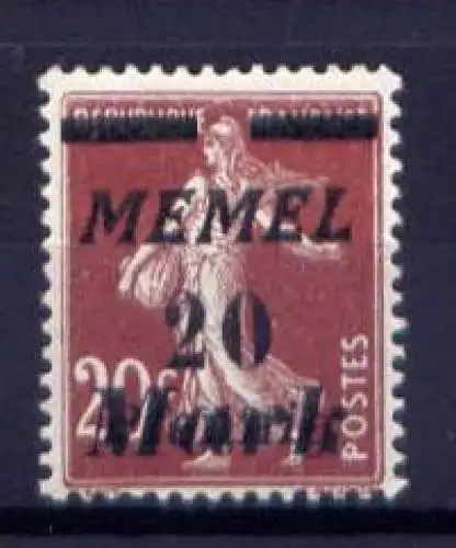 Memelgebiet Nr.109       **  MNH            (027)