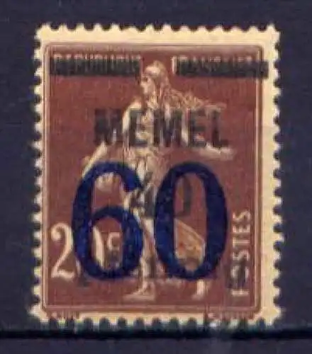 (016) Memelgebiet Nr.35       **  postfrisch