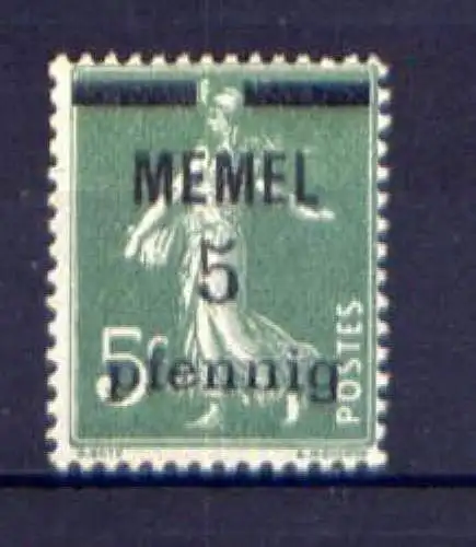 Memelgebiet Nr.18       **  MNH            (007)