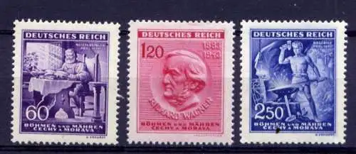 Deutsches Reich Böhmen und Mähren Nr.128/30        **  MNH        (345)