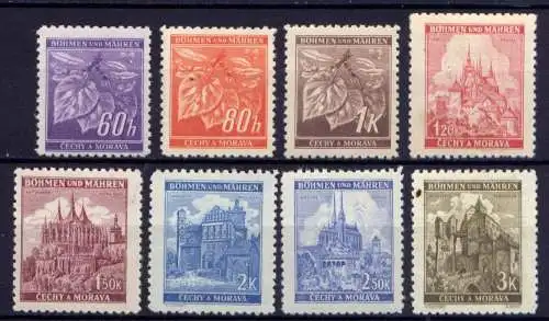 Deutsches Reich Böhmen und Mähren Nr.65/72       **  MNH        (314)