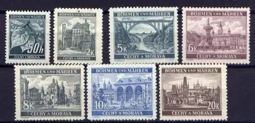 Deutsches Reich Böhmen und Mähren Nr.55/61       **  MNH        (303)