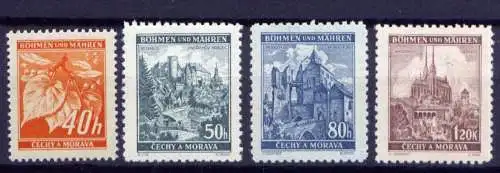 Deutsches Reich Böhmen und Mähren Nr.38/41       **  MNH        (296)