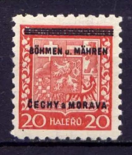 Deutsches Reich Böhmen und Mähren Nr.3       **  MNH        (285)