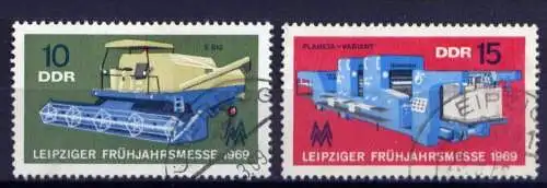 DDR Nr.1448/9                        O  used       (26780) ( Jahr 1969 )