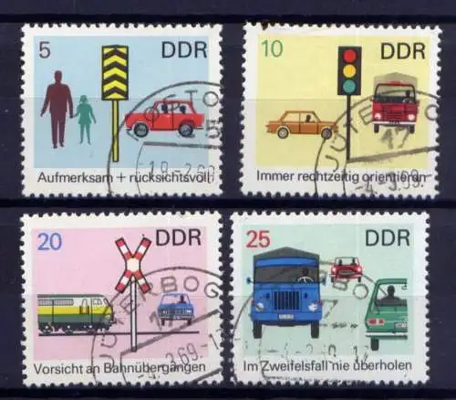 DDR Nr.1444/7                        O  used       (26779) ( Jahr 1969 )