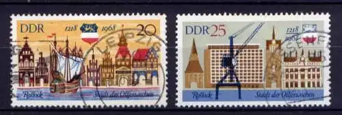 DDR Nr.1384/5                        O  used       (26766) ( Jahr 1968 )