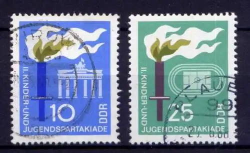 DDR Nr.1375/6                        O  used       (26762) ( Jahr 1968 )