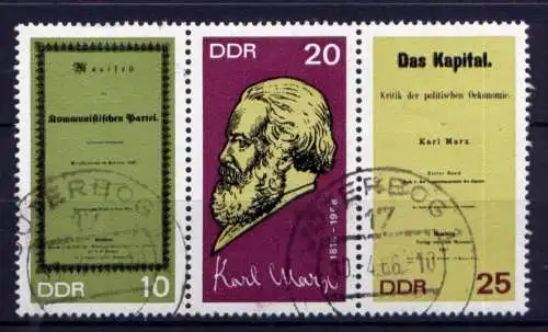 DDR Nr.1365/7 Streifen                       O  used       (26758) ( Jahr 1968 )