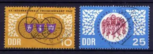 DDR Nr.1278/9                       O  used       (26733) ( Jahr 1967 )