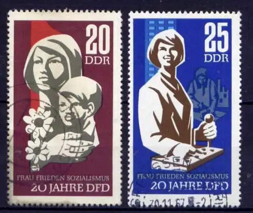 (26728) DDR Nr.1256/7                       O  gestempelt