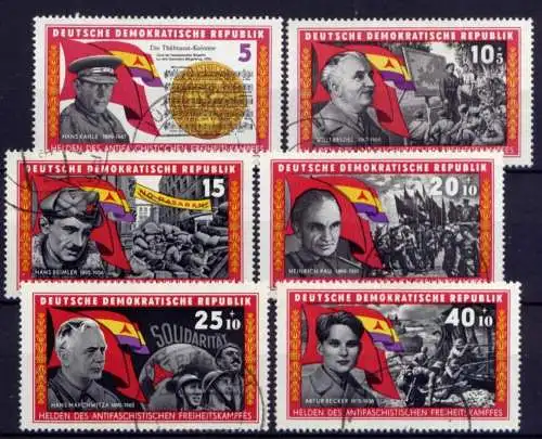 (26712) DDR Nr.1196/1201                       O  gestempelt