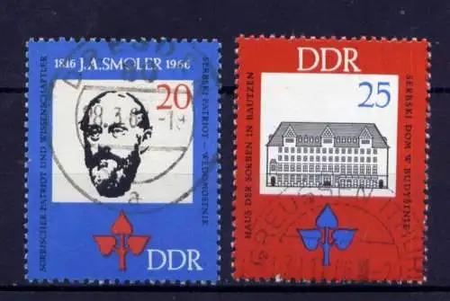 DDR Nr.1165/6                       O  used       (26702) ( Jahr 1966 )