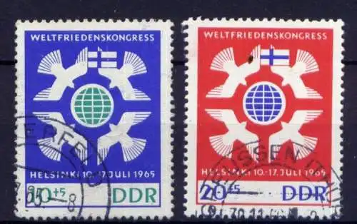DDR Nr.1122/3                       O  used       (26688) ( Jahr 1965 )