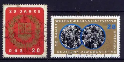 DDR Nr.1115/6                       O  used       (26684) ( Jahr 1965 )