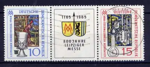 DDR Nr.1052/3 Streifen                       O  used       (26669) ( Jahr 1964 )