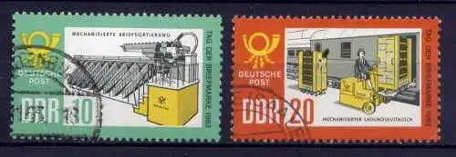 DDR Nr.998/9                       O  used       (26655) ( Jahr 1963 )