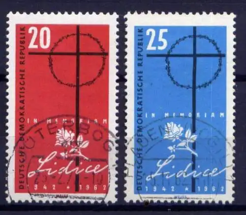 DDR Nr.891/2                      O  used       (26623) ( Jahr 1962 )