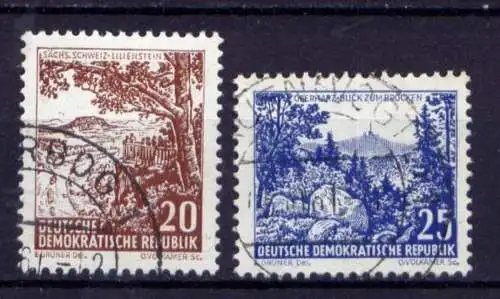 DDR Nr.815/6                      O  used       (26602) ( Jahr 1961 )