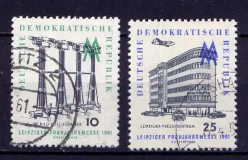 DDR Nr.813/4                      O  used       (26601) ( Jahr 1961 )