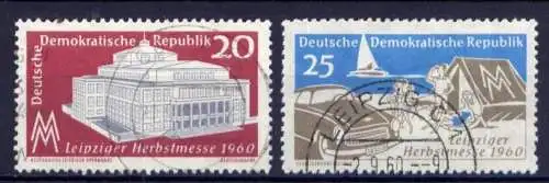 DDR Nr.781/2                      O  used       (26589) ( Jahr 1960 )