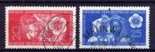 DDR Nr.705/6                      O  used       (26564) ( Jahr 1959 )
