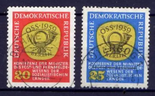 DDR Nr.686/7                      O  used       (26560) ( Jahr 1959 )