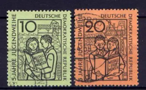 DDR Nr.680/1                      O  used       (26557) ( Jahr 1959 )