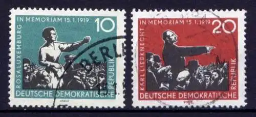 DDR Nr.674/5                      O  used       (26554) ( Jahr 1959 )