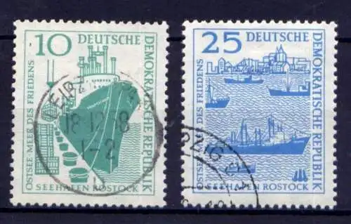 DDR Nr.663/4                      O  used       (26547) ( Jahr 1958 )