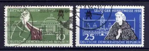 DDR Nr.649/50                      O  used       (26541) ( Jahr 1958 )
