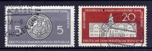 DDR Nr.647/8                      O  used       (26540) ( Jahr 1958 )