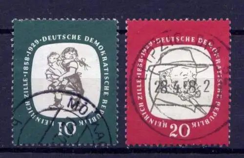 DDR Nr.624/5                      O  used       (26530) ( Jahr 1958 )