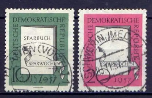 DDR Nr.598/9                      O  used       (26519) ( Jahr 1957 )