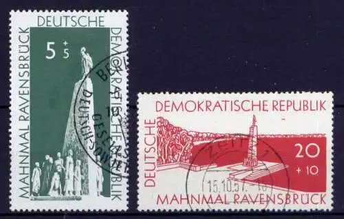 DDR Nr.566/7                      O  used       (26509) ( Jahr 1957 )