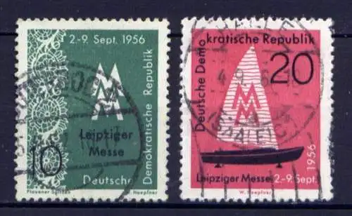 DDR Nr.536/7                      O  used       (26497) ( Jahr 1956 )