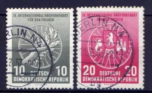 DDR Nr.521/2                      O  used       (26490) ( Jahr 1956 )