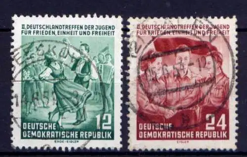 DDR Nr.428/9                      O  used       (26461) ( Jahr 1954 )