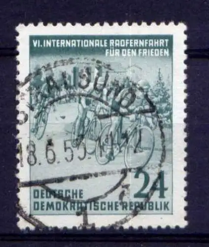 DDR Nr.355                      O  used       (26444) ( Jahr 1953 )