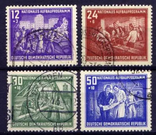 DDR Nr.303/6                      O  used       (26423) ( Jahr 1952 )