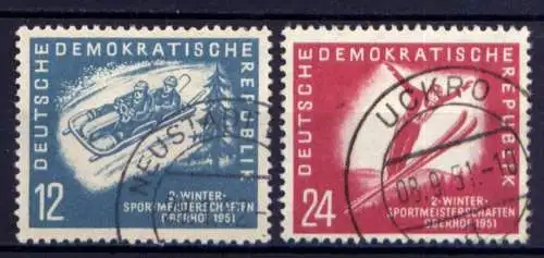 DDR Nr.280/1                      O  used       (26411) ( Jahr 1951 )
