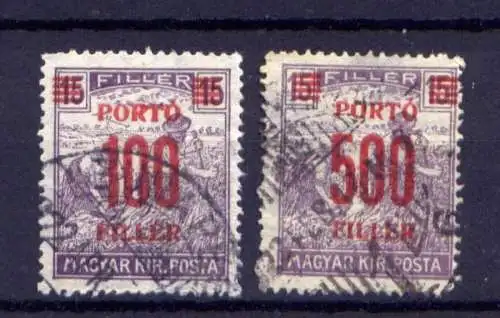 Ungarn Porto Nr.68/9         O  used        (2625)