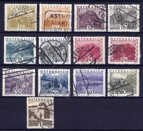 Osterreich Nr.498/511           O  used                 (3935)