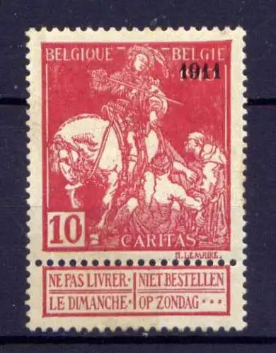 Belgien Nr.88 II          *  unused            (1958)