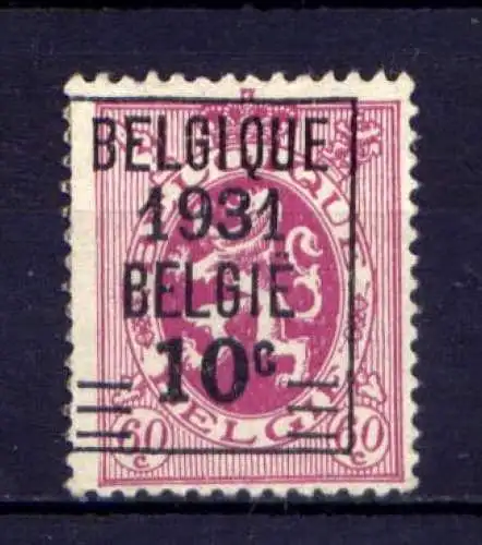 Belgien Nr.301          (*)  no gum            (1952)