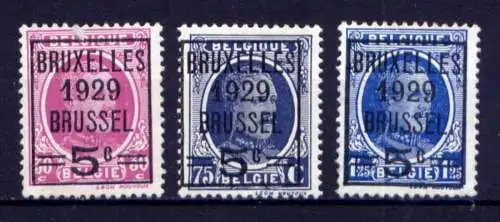 (1951) Belgien Nr.251/3          (*)  ohne Gummierung