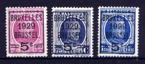 Belgien Nr.251/3          (*)  no gum            (1951)
